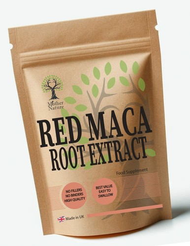 Red maca capsules - red,