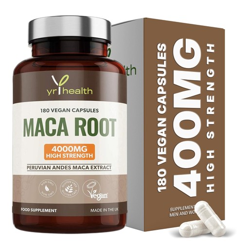Maca root capsules 4000mg - capsules, high