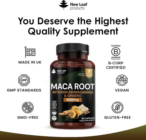 Maca root capsules with ksm - capsules,
