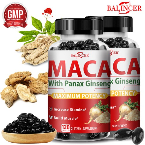 Organic maca root capsules - root,