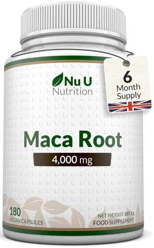 Maca root capsules 4000mg - root, 180