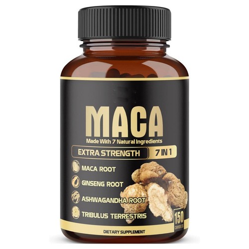 Maca root capsules - root, botanical